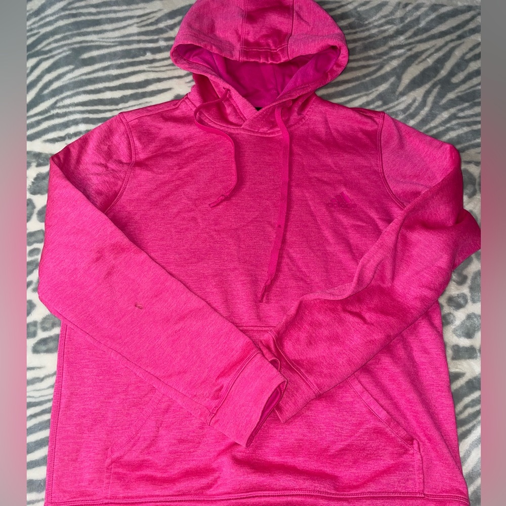 Womens Pink Adidas Hoodie Medium